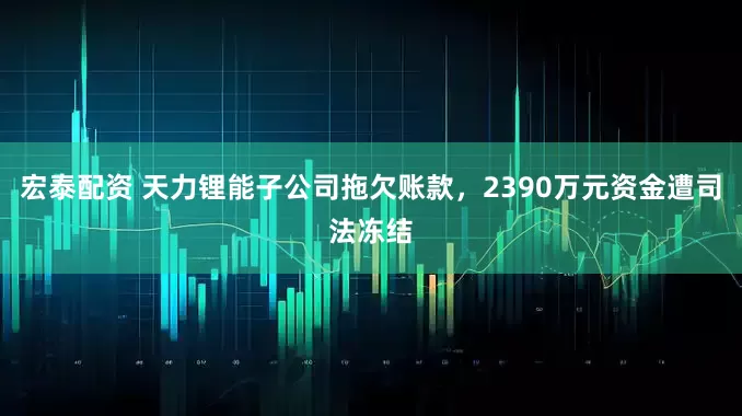 宏泰配资 天力锂能子公司拖欠账款，2390万元资金遭司法冻结
